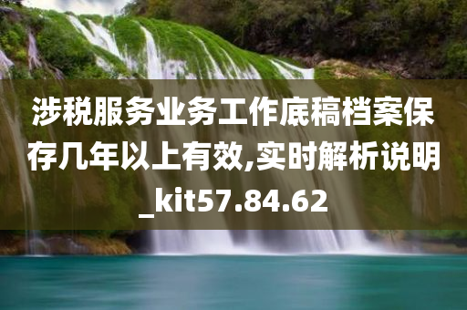 涉税服务业务工作底稿档案保存几年以上有效,实时解析说明_kit57.84.62