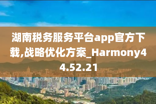 湖南税务服务平台app官方下载,战略优化方案_Harmony44.52.21