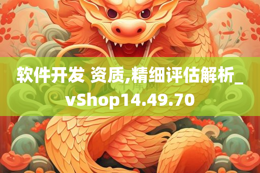 软件开发 资质,精细评估解析_vShop14.49.70