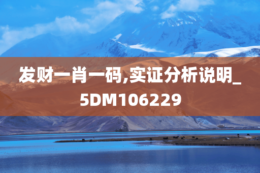 发财一肖一码,实证分析说明_5DM106229