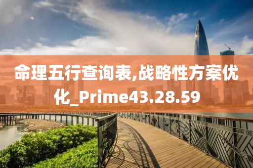 命理五行查询表,战略性方案优化_Prime43.28.59