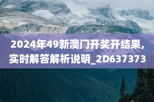 2024年49新澳门开奖开结果,实时解答解析说明_2D637373