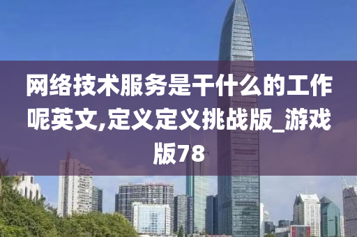 网络技术服务是干什么的工作呢英文,定义定义挑战版_游戏版78