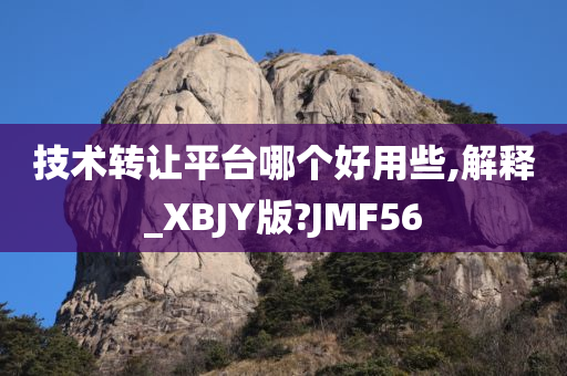 技术转让平台哪个好用些,解释_XBJY版?JMF56