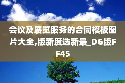 会议及展览服务的合同模板图片大全,版新度选新最_DG版FF45