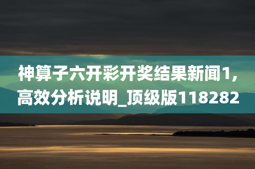 神算子六开彩开奖结果新闻1,高效分析说明_顶级版118282