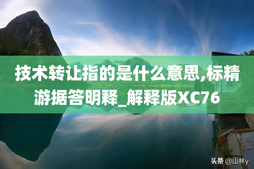 技术转让指的是什么意思,标精游据答明释_解释版XC76