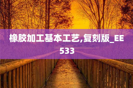 橡胶加工基本工艺,复刻版_EE533