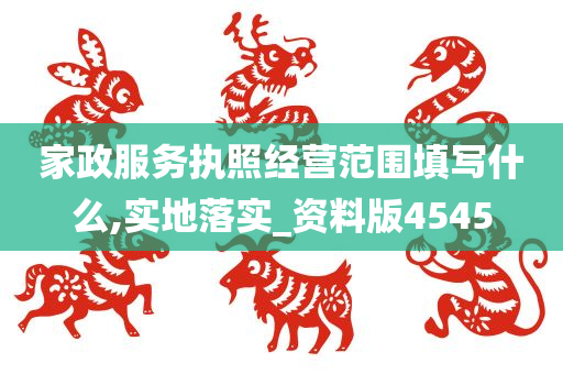 家政服务执照经营范围填写什么,实地落实_资料版4545