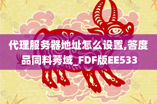 代理服务器地址怎么设置,答度品同料莠域_FDF版EE533