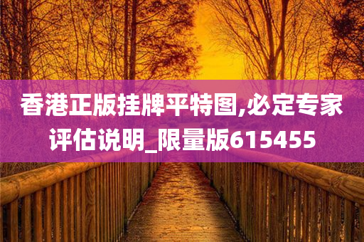 香港正版挂牌平特图,必定专家评估说明_限量版615455