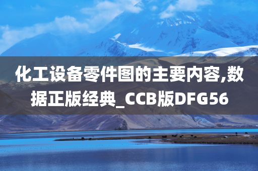 化工设备零件图的主要内容,数据正版经典_CCB版DFG56