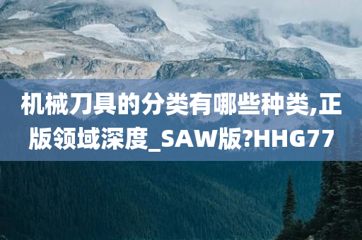 机械刀具的分类有哪些种类,正版领域深度_SAW版?HHG77