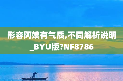 形容阿姨有气质,不同解析说明_BYU版?NF8786