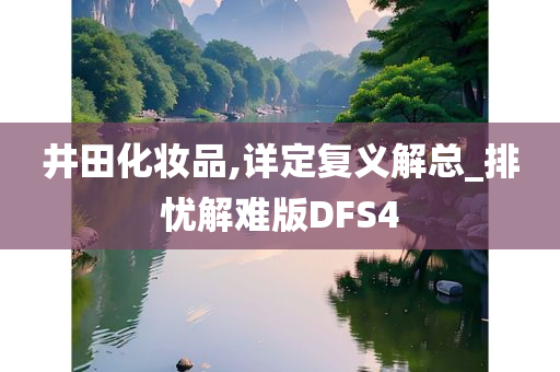 井田化妆品,详定复义解总_排忧解难版DFS4