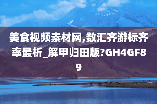 美食视频素材网,数汇齐游标齐率最析_解甲归田版?GH4GF89