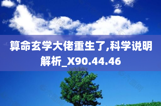 算命玄学大佬重生了,科学说明解析_X90.44.46