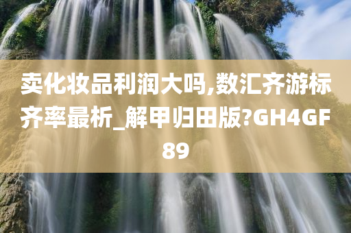 卖化妆品利润大吗,数汇齐游标齐率最析_解甲归田版?GH4GF89