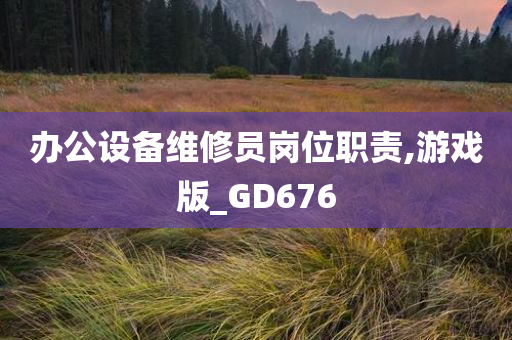 办公设备维修员岗位职责,游戏版_GD676