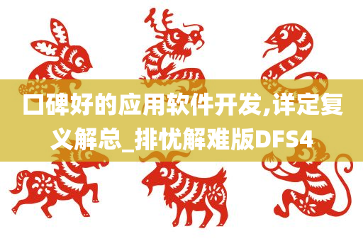 口碑好的应用软件开发,详定复义解总_排忧解难版DFS4