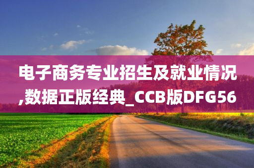 电子商务专业招生及就业情况,数据正版经典_CCB版DFG56