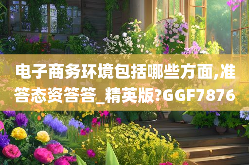 电子商务环境包括哪些方面,准答态资答答_精英版?GGF7876