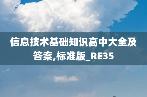 信息技术基础知识高中大全及答案,标准版_RE35