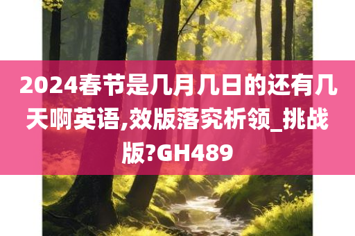 2024春节是几月几日的还有几天啊英语,效版落究析领_挑战版?GH489