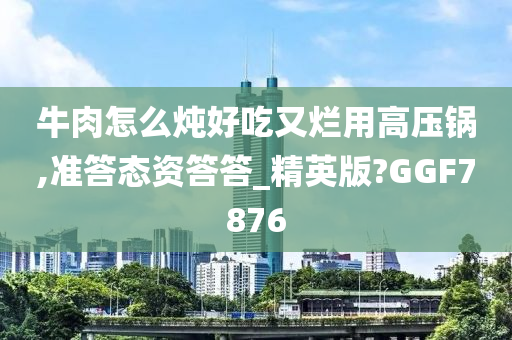 牛肉怎么炖好吃又烂用高压锅,准答态资答答_精英版?GGF7876