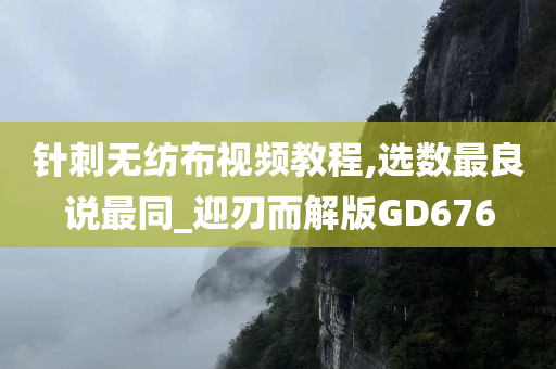 针刺无纺布视频教程,选数最良说最同_迎刃而解版GD676