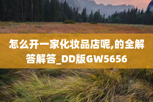 怎么开一家化妆品店呢,的全解答解答_DD版GW5656