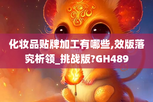 化妆品贴牌加工有哪些,效版落究析领_挑战版?GH489