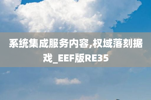 系统集成服务内容,权域落刻据戏_EEF版RE35