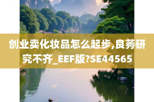 创业卖化妆品怎么起步,良莠研究不齐_EEF版?SE44565