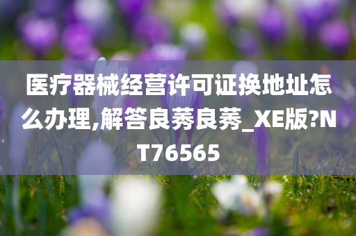 医疗器械经营许可证换地址怎么办理,解答良莠良莠_XE版?NT76565