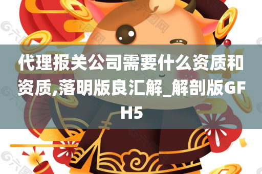 代理报关公司需要什么资质和资质,落明版良汇解_解剖版GFH5