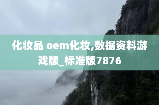 化妆品 oem化妆,数据资料游戏版_标准版7876