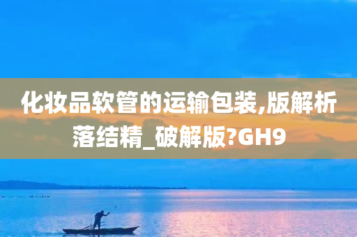 化妆品软管的运输包装,版解析落结精_破解版?GH9