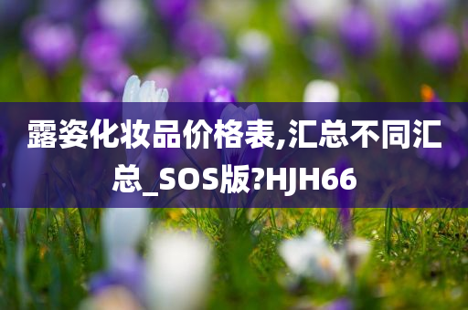 露姿化妆品价格表,汇总不同汇总_SOS版?HJH66