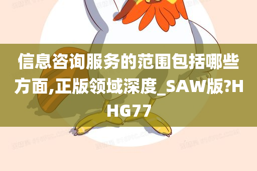 信息咨询服务的范围包括哪些方面,正版领域深度_SAW版?HHG77