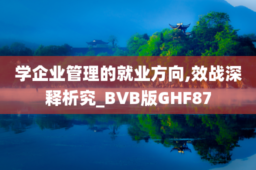 学企业管理的就业方向,效战深释析究_BVB版GHF87