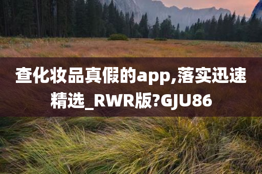 查化妆品真假的app,落实迅速精选_RWR版?GJU86