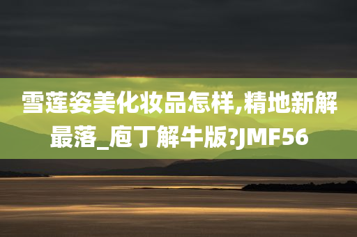 雪莲姿美化妆品怎样,精地新解最落_庖丁解牛版?JMF56