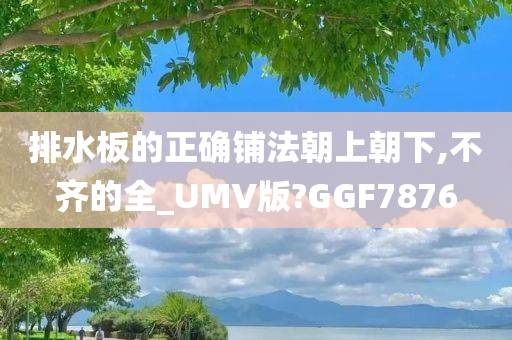 排水板的正确铺法朝上朝下,不齐的全_UMV版?GGF7876