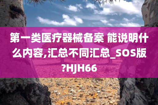 第一类医疗器械备案 能说明什么内容,汇总不同汇总_SOS版?HJH66