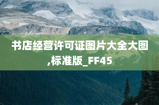 书店经营许可证图片大全大图,标准版_FF45