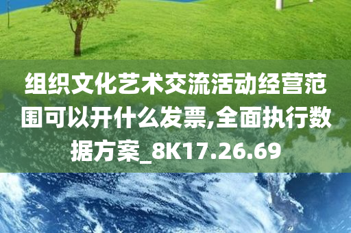 组织文化艺术交流活动经营范围可以开什么发票,全面执行数据方案_8K17.26.69