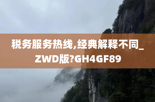 税务服务热线,经典解释不同_ZWD版?GH4GF89