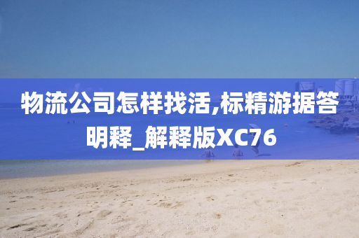 物流公司怎样找活,标精游据答明释_解释版XC76