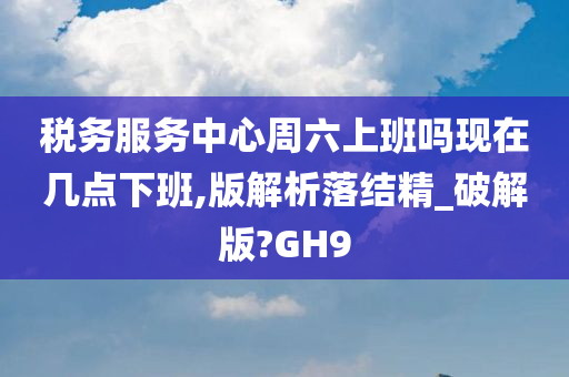 税务服务中心周六上班吗现在几点下班,版解析落结精_破解版?GH9